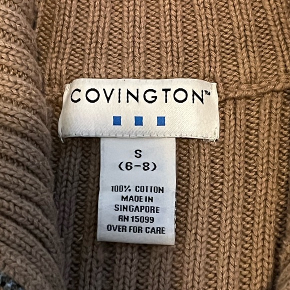 Brown Patterned Covington Zipper Sweater - Picture 2 of 2